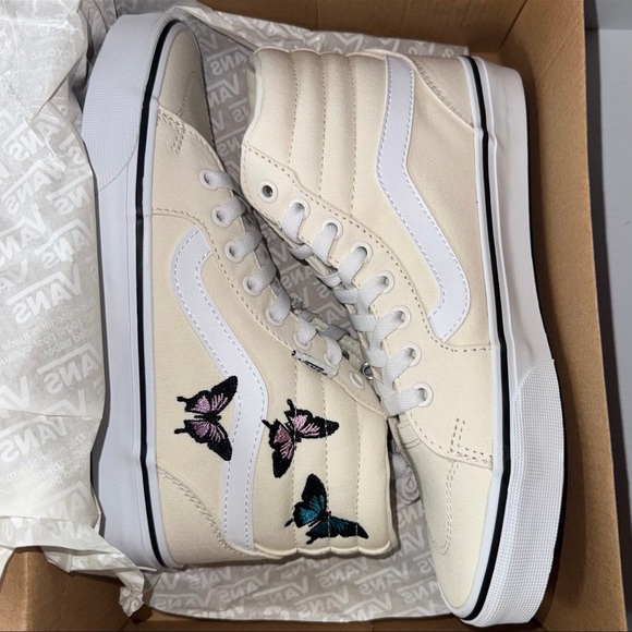 VANS Filmore Hi Embroidered Butterfly Mars Hi-Top Sneakers Sizes 7.5 - 8 - 8.5 - Picture 9 of 16